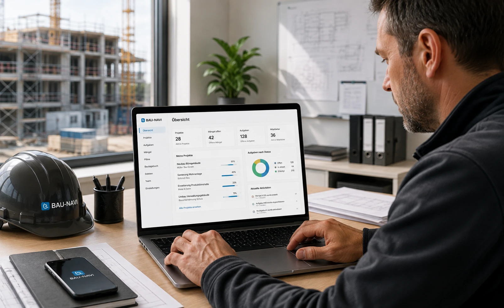 Baustellenmanagement Software Mittelstand – digitale Bauplanung für DACH-Handwerker